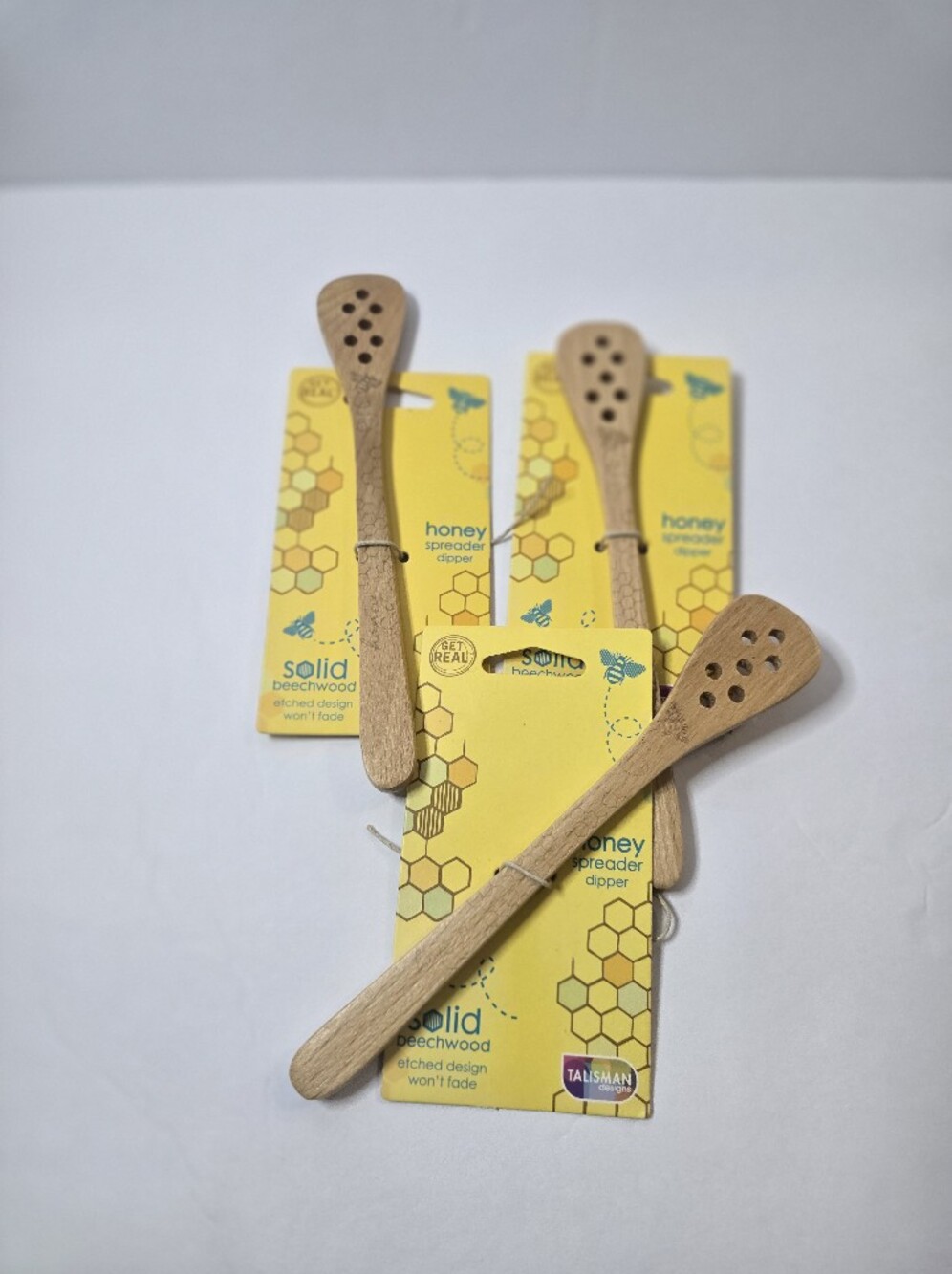 SOLID & STRIPED Beechwood Honey Spreader - Natural Brown